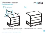 Preview for 8 page of Mocka Urban Three Drawer Assembly Instructions Manual