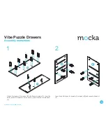 Предварительный просмотр 3 страницы Mocka Vibe Puzzle Drawers Assembly Instructions Manual