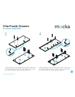 Предварительный просмотр 4 страницы Mocka Vibe Puzzle Drawers Assembly Instructions Manual