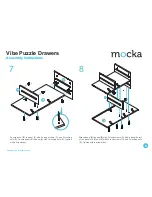 Предварительный просмотр 6 страницы Mocka Vibe Puzzle Drawers Assembly Instructions Manual