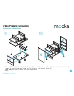 Предварительный просмотр 7 страницы Mocka Vibe Puzzle Drawers Assembly Instructions Manual