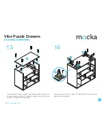 Предварительный просмотр 9 страницы Mocka Vibe Puzzle Drawers Assembly Instructions Manual