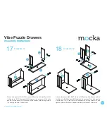 Предварительный просмотр 11 страницы Mocka Vibe Puzzle Drawers Assembly Instructions Manual