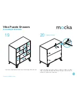 Предварительный просмотр 12 страницы Mocka Vibe Puzzle Drawers Assembly Instructions Manual