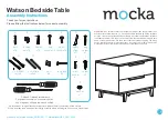 Предварительный просмотр 1 страницы Mocka Watson Bedside Table Assembly Instructions Manual