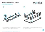 Предварительный просмотр 2 страницы Mocka Watson Bedside Table Assembly Instructions Manual