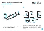 Предварительный просмотр 2 страницы Mocka Watson Entertainment Unit Assembly Instructions Manual