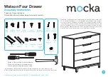 Предварительный просмотр 1 страницы Mocka Watson Four Drawer Assembly Instructions Manual