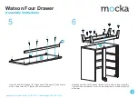 Предварительный просмотр 4 страницы Mocka Watson Four Drawer Assembly Instructions Manual