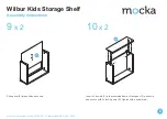 Preview for 6 page of Mocka Wilbur Kids Storage Shelf Assembly Instructions Manual