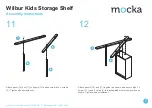 Preview for 7 page of Mocka Wilbur Kids Storage Shelf Assembly Instructions Manual