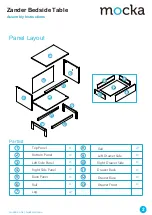 Preview for 2 page of Mocka Zander Bedside Table Assembly Instructions Manual