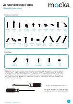 Preview for 3 page of Mocka Zander Bedside Table Assembly Instructions Manual