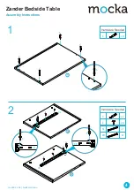 Preview for 4 page of Mocka Zander Bedside Table Assembly Instructions Manual