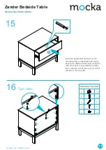 Preview for 11 page of Mocka Zander Bedside Table Assembly Instructions Manual