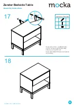 Preview for 12 page of Mocka Zander Bedside Table Assembly Instructions Manual