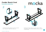 Предварительный просмотр 3 страницы Mocka Zander Bench Seat Assembly Instructions