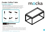 Mocka Zander Coffee Table Assembly Instructions предпросмотр