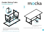 Предварительный просмотр 3 страницы Mocka Zander Dining Table Assembly Instructions