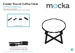 Mocka Zander Round Coffee Table Assembly Instructions предпросмотр