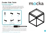 Mocka Zander Side Table Assembly Instructions предпросмотр