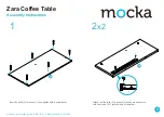 Предварительный просмотр 2 страницы Mocka Zara Coffee Table Assembly Instructions Manual