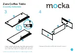 Предварительный просмотр 3 страницы Mocka Zara Coffee Table Assembly Instructions Manual