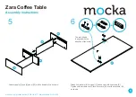 Предварительный просмотр 4 страницы Mocka Zara Coffee Table Assembly Instructions Manual