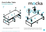 Предварительный просмотр 5 страницы Mocka Zara Coffee Table Assembly Instructions Manual