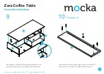 Предварительный просмотр 6 страницы Mocka Zara Coffee Table Assembly Instructions Manual