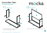 Предварительный просмотр 7 страницы Mocka Zara Coffee Table Assembly Instructions Manual