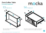 Предварительный просмотр 8 страницы Mocka Zara Coffee Table Assembly Instructions Manual