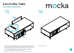 Предварительный просмотр 9 страницы Mocka Zara Coffee Table Assembly Instructions Manual