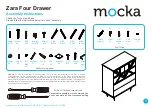 Mocka Zara Four Drawer Assembly Instructions Manual предпросмотр