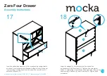 Предварительный просмотр 10 страницы Mocka Zara Four Drawer Assembly Instructions Manual