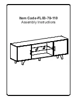 Preview for 1 page of Mod-Arte Flaunt FL03-70-110 Assembly Instructions Manual