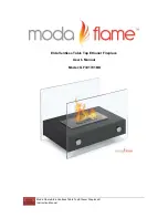 Moda flame Elda GF301701BK User Manual preview