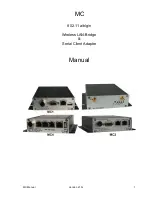 Modas mc1 User Manual preview