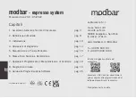 Preview for 27 page of modbar espresso system Manual