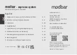 Preview for 77 page of modbar espresso system Manual