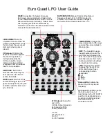 Preview for 1 page of Modcan Euro Quad LFO User Manual