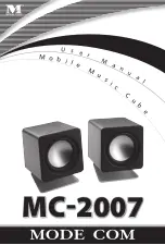 Предварительный просмотр 1 страницы Mode com MC-2007 User Manual