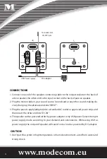 Предварительный просмотр 4 страницы Mode com MC-2007 User Manual