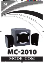 Предварительный просмотр 1 страницы Mode com MC-2010 User Manual