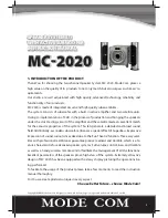 Preview for 3 page of Mode com Mc-2020 User Manual