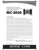 Preview for 7 page of Mode com Mc-2020 User Manual