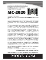 Preview for 11 page of Mode com Mc-2020 User Manual