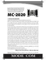 Preview for 27 page of Mode com Mc-2020 User Manual