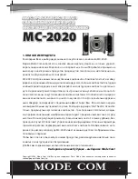 Preview for 31 page of Mode com Mc-2020 User Manual