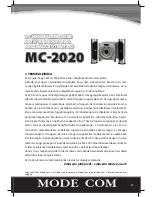 Preview for 39 page of Mode com Mc-2020 User Manual